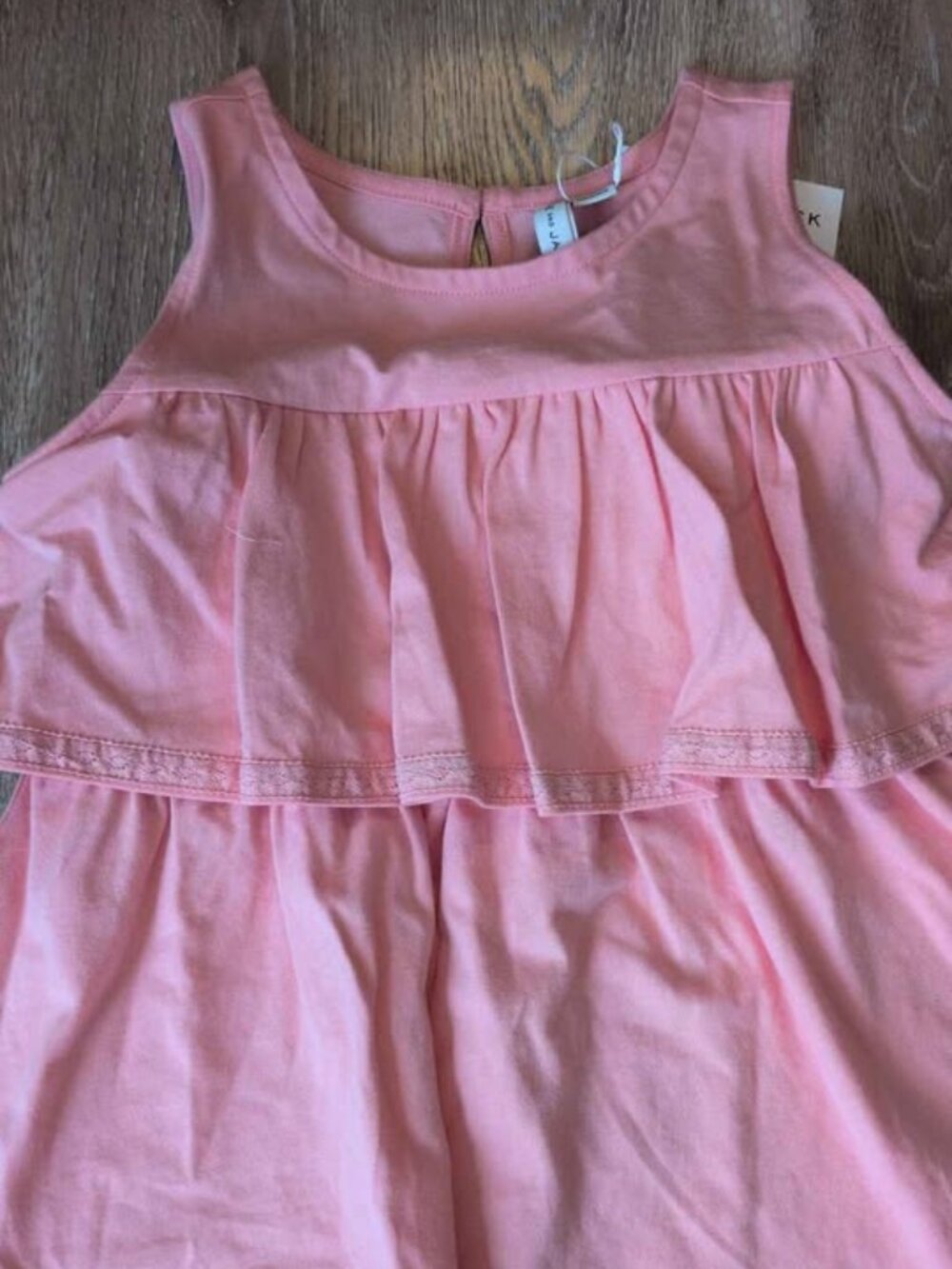 Janie and Jack Pink Tiered Ruffle Top Size 8 new